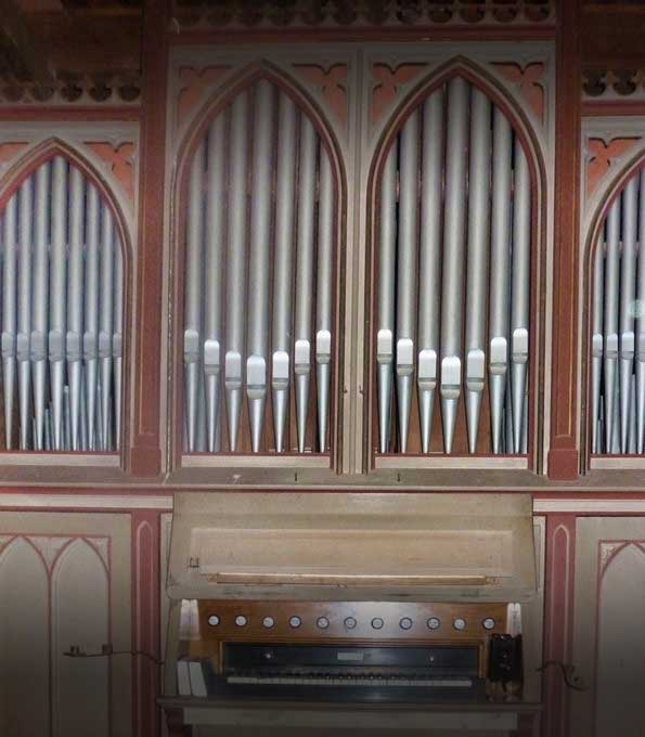 Mehmel-Orgel (1882) in der Dorfkirche Trantow (Mecklenburg-Vorpommern)