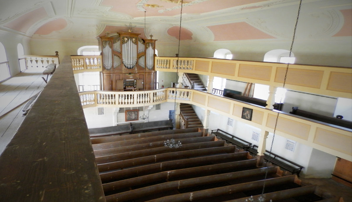 Böhme-Orgel von 1842 in Schönburg