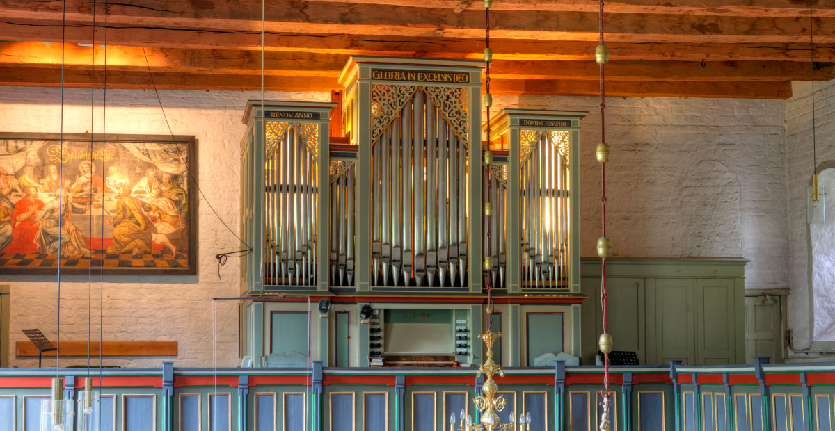 Marcussen-Orgel von 1857 in St. Olaf Breklum (Schleswig-Holstein)