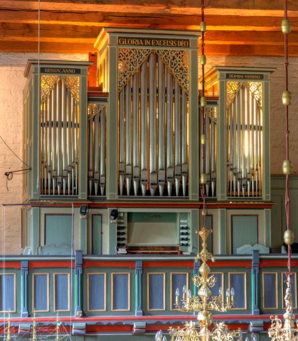 Marcussen-Orgel von 1857 in St. Olaf Breklum (Schleswig-Holstein)