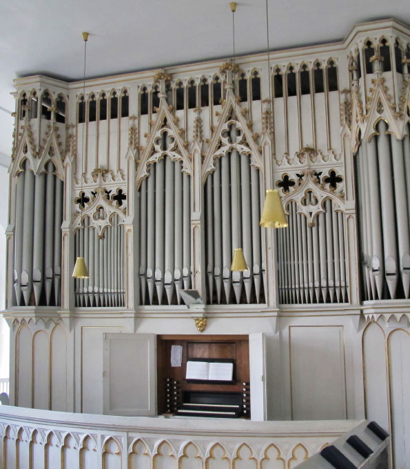 Opitz-Orgel von 1878 in der Christuskirche Rositz (Thüringen)