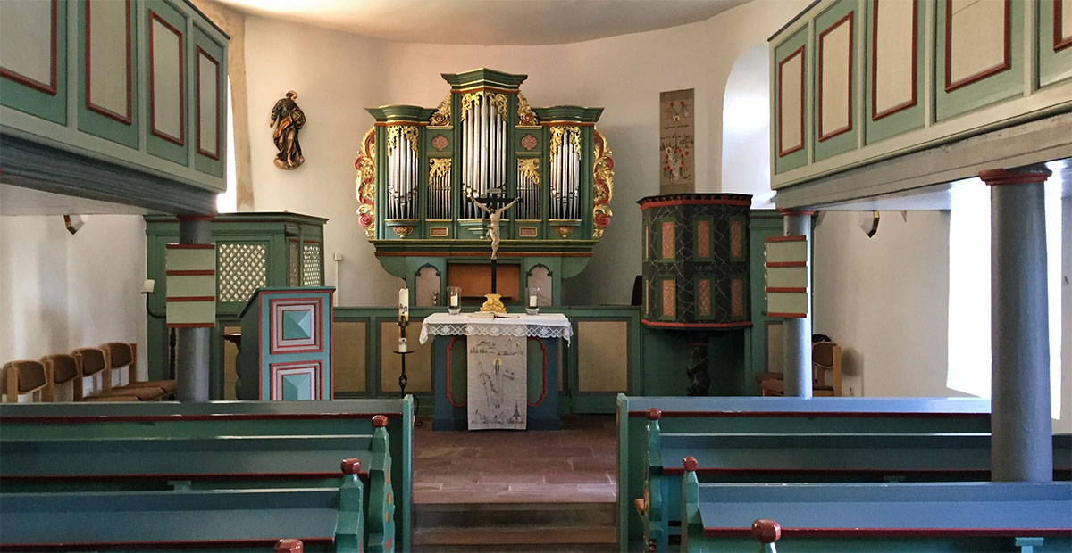 Macrander-Orgel in der Odilienkirche zu Springen (Hessen)