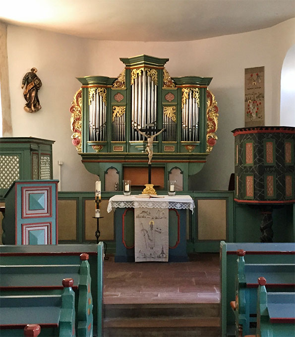 Macrander-Orgel in der Odilienkirche zu Springen (Hessen)