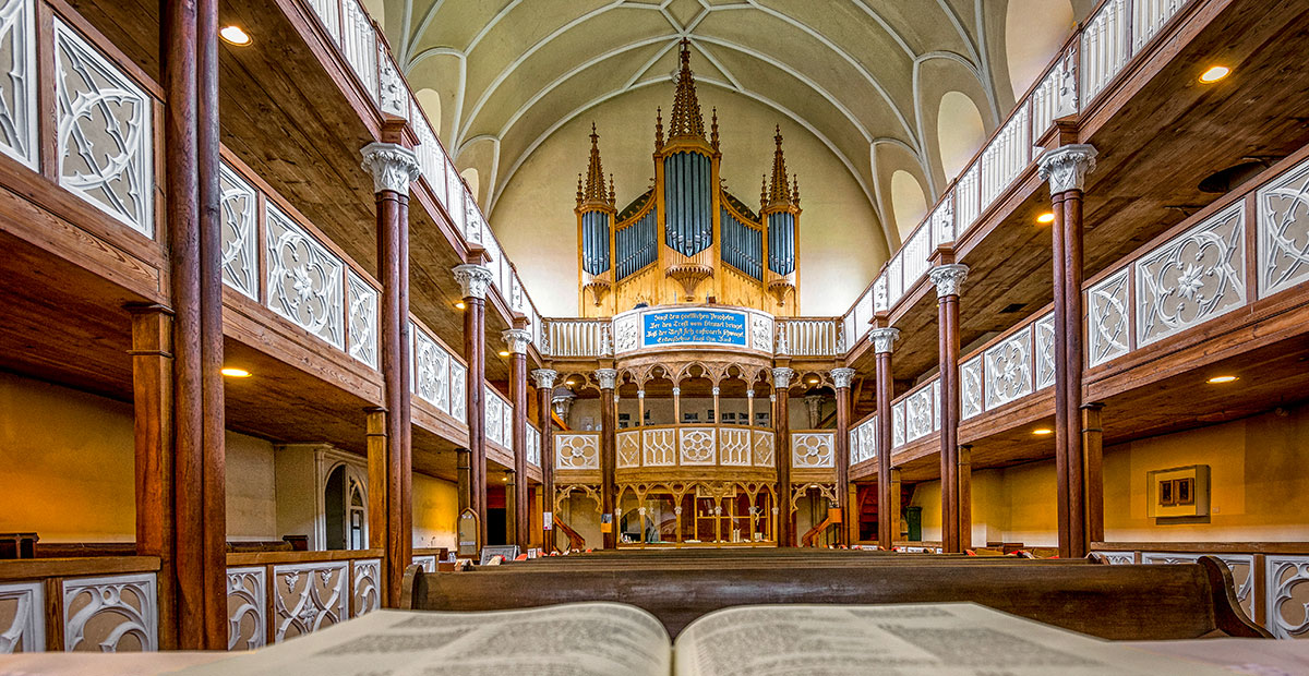 Orgel in der St.-Petri-Kirche zu Wörlitz (Sachsen-Anhalt)