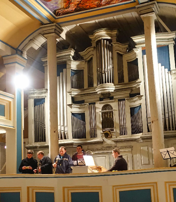 Ratzmann-Orgel von 1819 in St. Crucis zu Wölfis im Kreis Gotha (Thüringen)