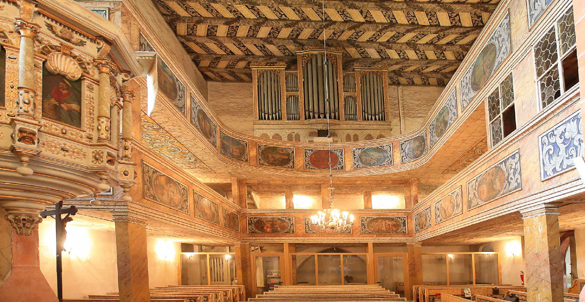 Geissler-Orgel von 1853 in der Dorfkirche Profen (Sachsen-Anhalt)