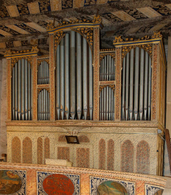 Geissler-Orgel von 1853 in der Dorfkirche Profen (Sachsen-Anhalt)