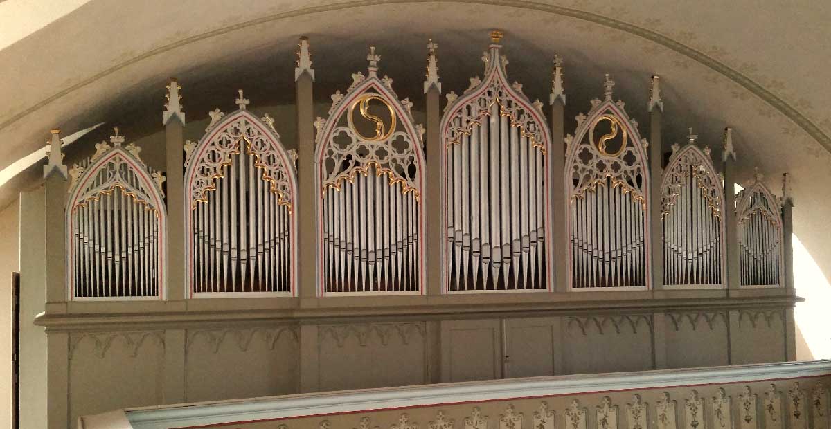Witzmann-Orgel von 1851 in St. Crucis Großenehrich (Thüringen)
