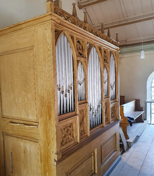 Lütkemüller-Orgel von 1846 in der Dorfkirche Pollitz (Sachsen-Anhalt)