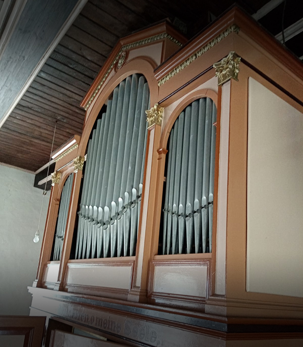 Voigt-Orgel (1882) in der Dorfkirche Rochau (Sachsen-Anhalt)