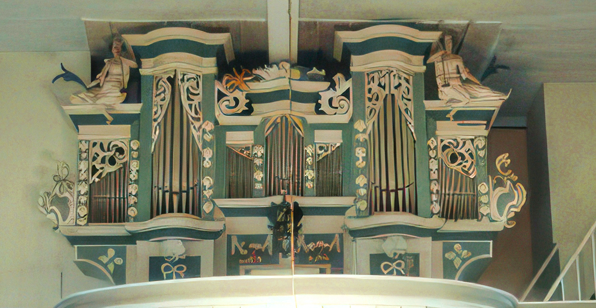 Justinus Ehrenfried Gerhard aus Lindig errichtete 1743 die Orgel in St. Maria zu Altendorf (Thüringen)