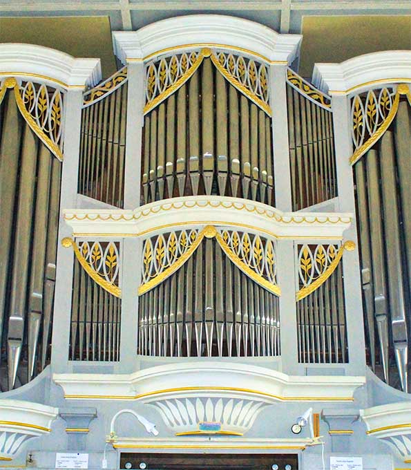 Böhme-Orgel (1822) in der Dorfkirche Langendorf (Sachsen-Anhalt)