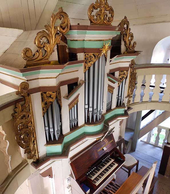Ladegast-Orgel (1898) in St. Georg zu Namburg-Almrich (Sachsen-Anhalt)