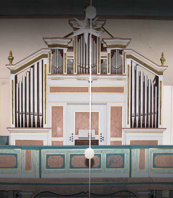 Gerhard-Orgel von 1777 in St. Laufrentius zu Donndorf/Roßleben-Wiehe (Thüringen)