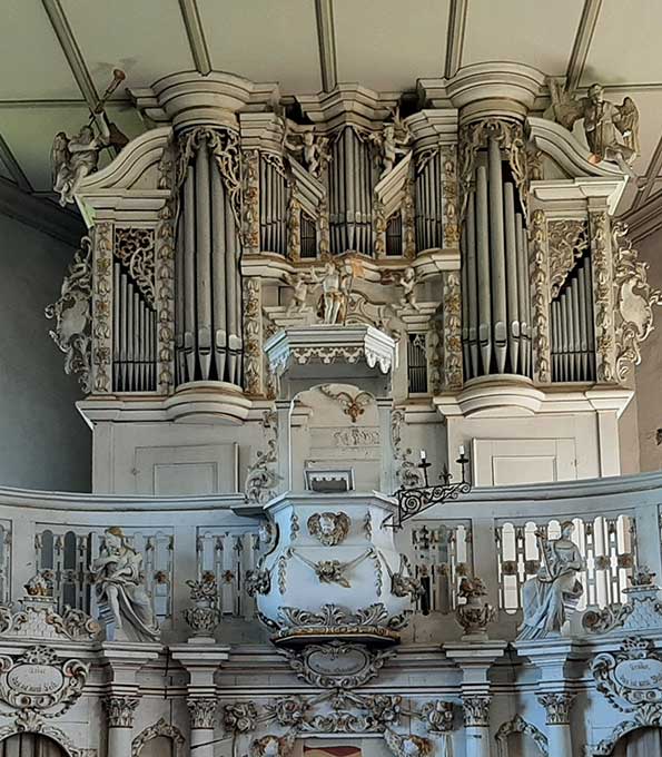 Hartung-Orgel (1728) in St. Laurentius zu Gebesee (Thüringen)