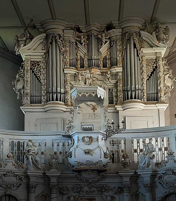 Hartung-Orgel (1728) in St. Laurentius zu Gebesee (Thüringen)