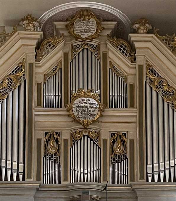 Gerhardt-Orgel  (1780) in der Pfarrkirche Rüdersdorf (Thüringen)