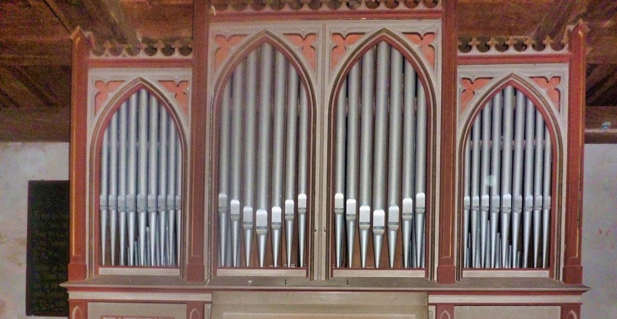 Mehmel-Orgel (1882) in der Dorfkirche Trantow (Mecklenburg-Vorpommern)