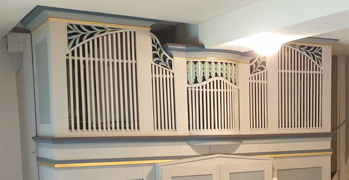 Gerhard-Orgel (1825) in der Dorfkirche Lichtenau (Thüringen)