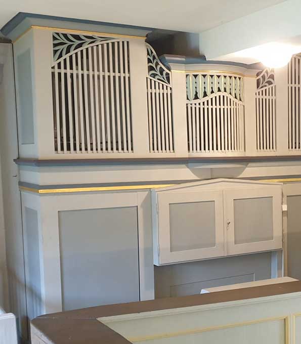 Gerhard-Orgel (1825) in der Dorfkirche Lichtenau (Thüringen)