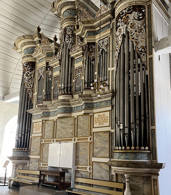 Compenius/Voigt/Kühn Orgel (1665) in der Marienkirche Artern (Thüringen)