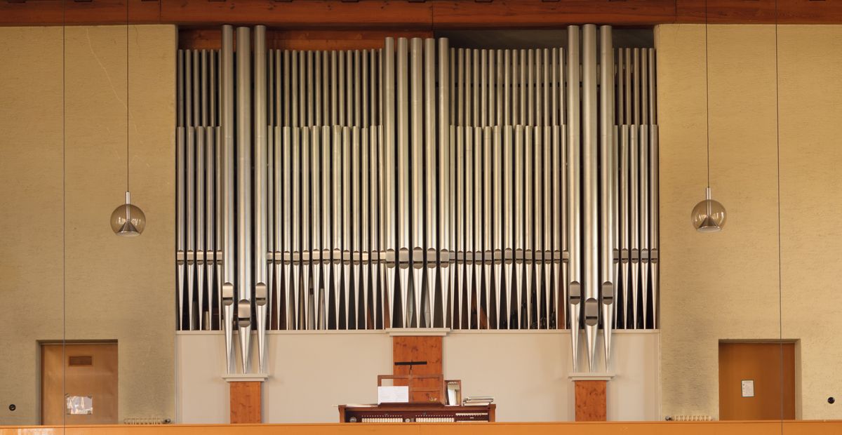 Walcker-Orgel (1936) in der Christuskirche Hemsbach (Baden-Württemberg)