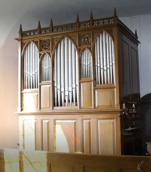 Lütkemüller-Orgel (1871) in der Dorfkirche Brunow (Mecklenburg-Vorpommern)